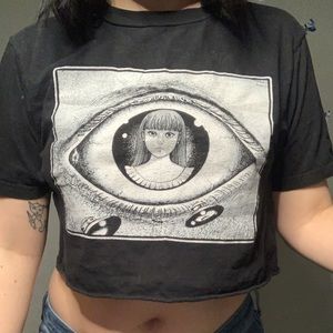 Junji ito crop top